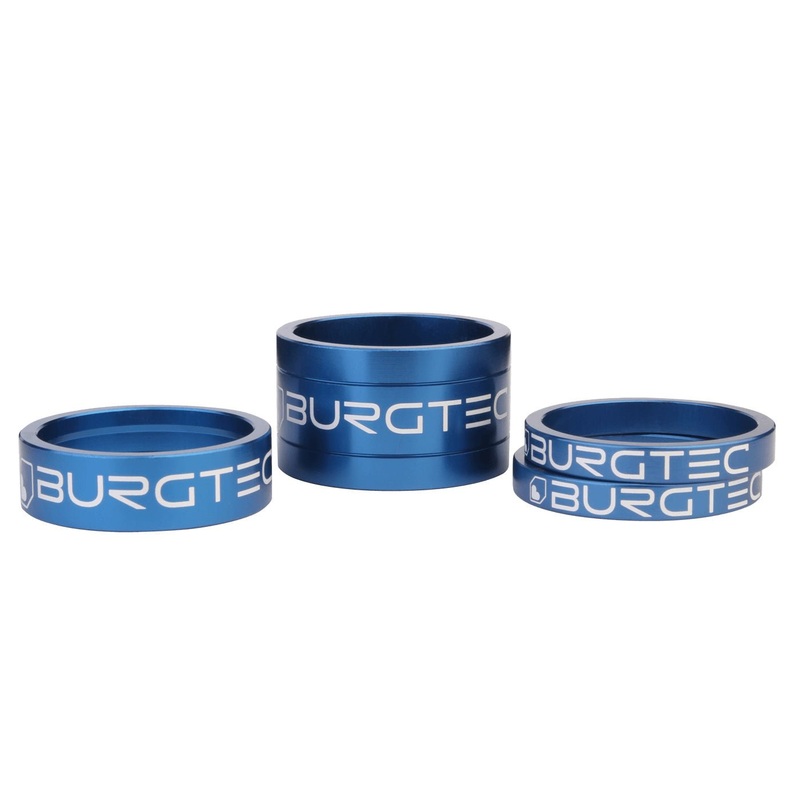 Burgtec Stem Spacer Kit – Deep Blue – Set of 4