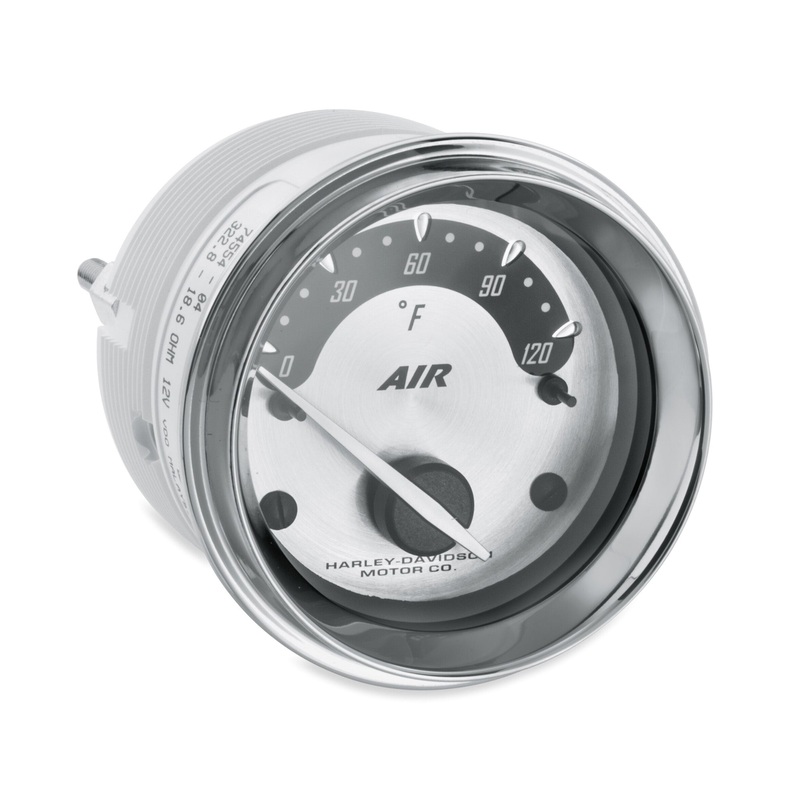 Harley Davidson 74554-04 Air Temperature Gauge – Spun Aluminum Face INSTR,CLUSTER/SPEEDO,X