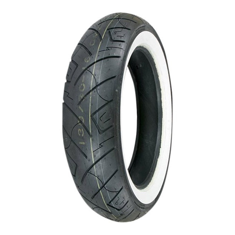 Shinko 130/90-16 Rear White Wall Tire 777 HD