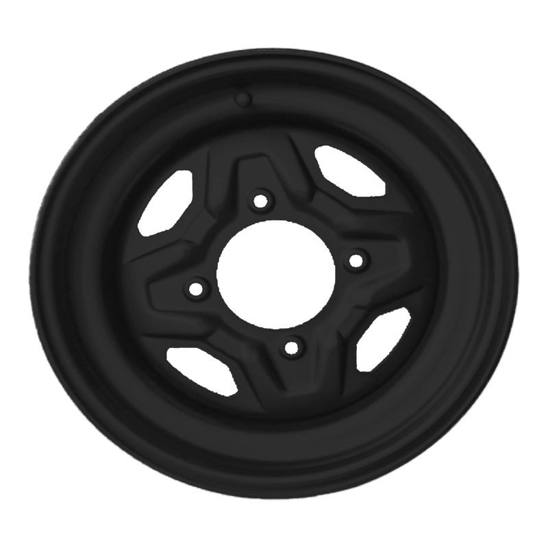 Whites ATV/UTV Steel Rim 14×8 Polaris Rear 4/156 +63.5 – Black