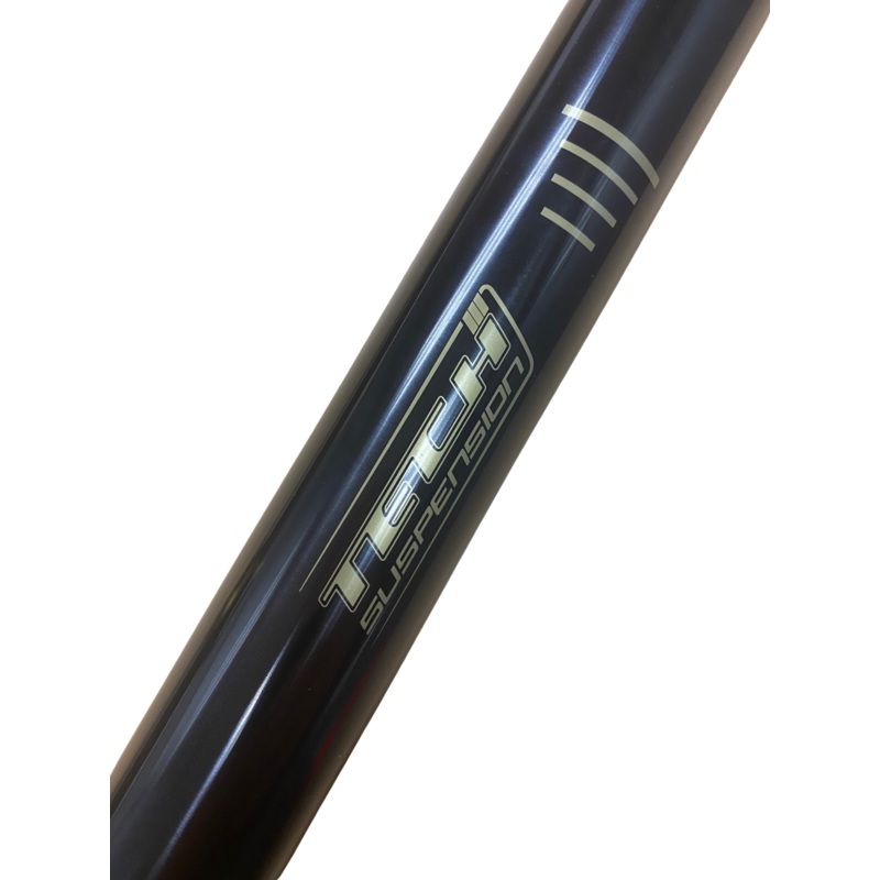 GENUINE TECH TRIALS FORK TUBE STANCHIONS BLACK ALLOY WITH LOGO (CHOOSE LEFT OR RIGHT)