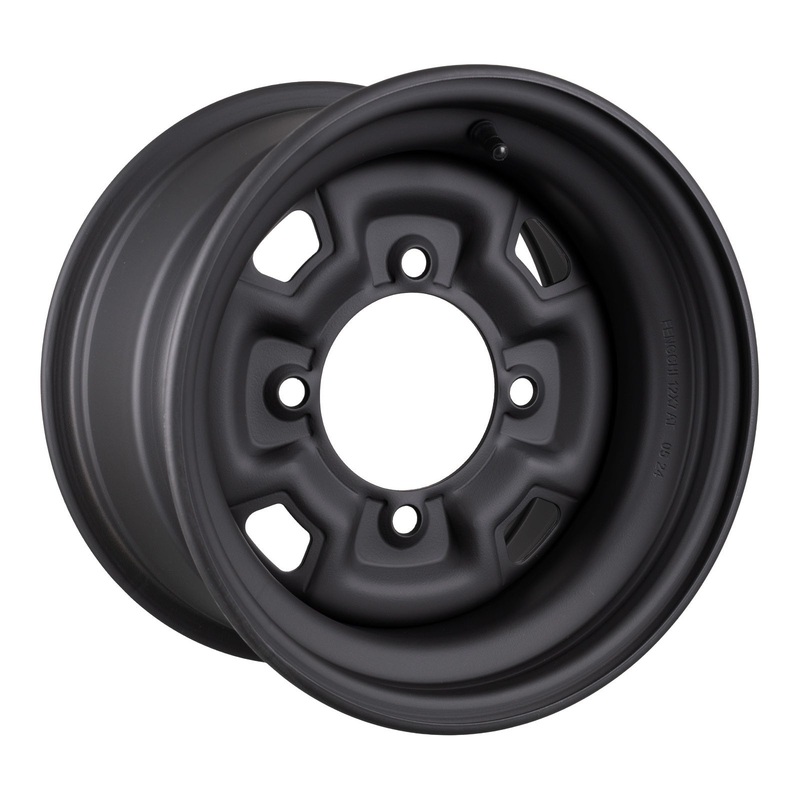Whites ATV/UTV Steel Rim 12×7 Can-Am Front & Rear 4/137 +12.7 – Black