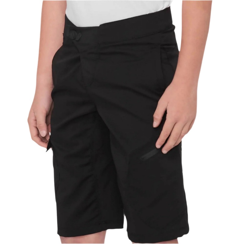 100% Ridecamp Youth Cycle Shorts Black