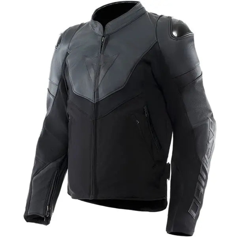 Dainese Iperattiva Leather Jacket Black / Black