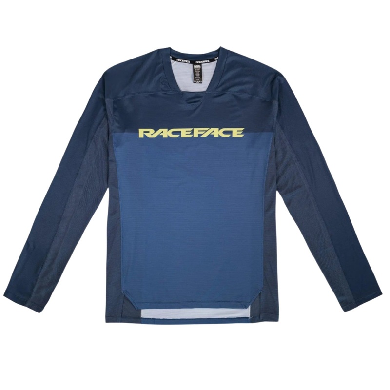 Race Face Diffuse Long Sleeves Cycle Jersey Navy