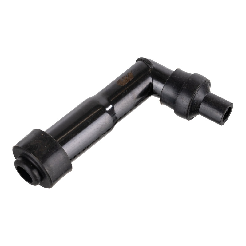 Whites Spark Plug Cap (Replaces XD05F) Long Right Angle – Black