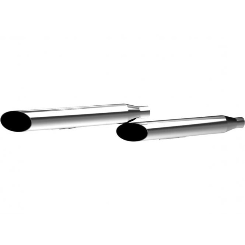 3” HP-Plus Slant Long Muffler Chrome