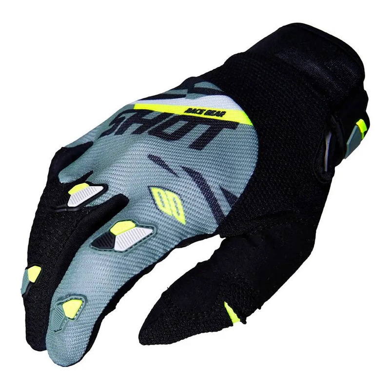 Shot Contact Gloves Score Khaki / Neon Yellow