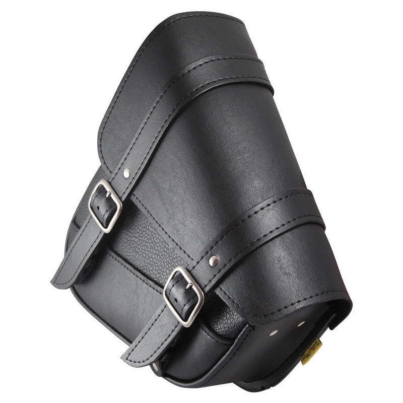 Willie & Max – Blackjack Triangular Hard Tail Saddle Bag – Left Side