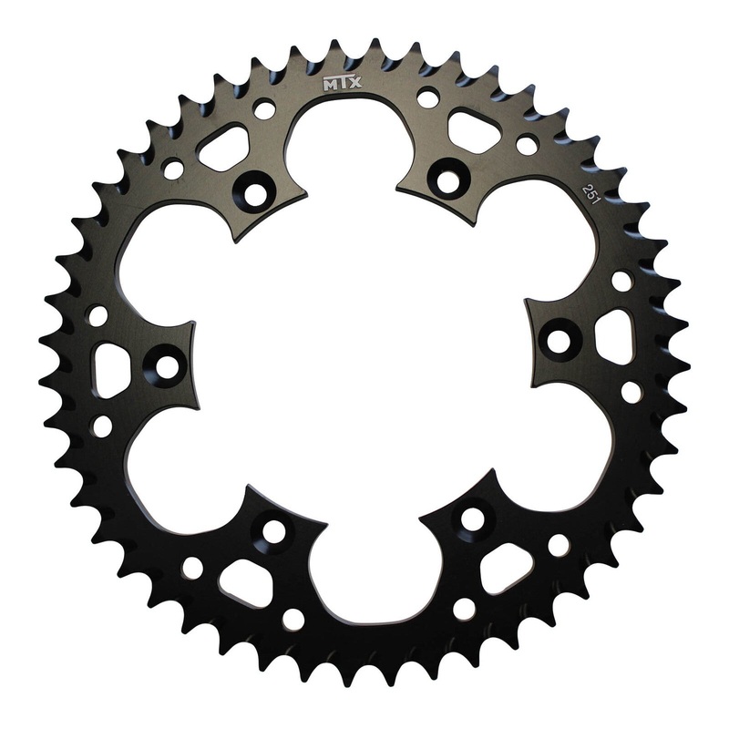 MTX 251 Zero Aluminium Rear Sprocket #520 – Black (11A-428-BLK)