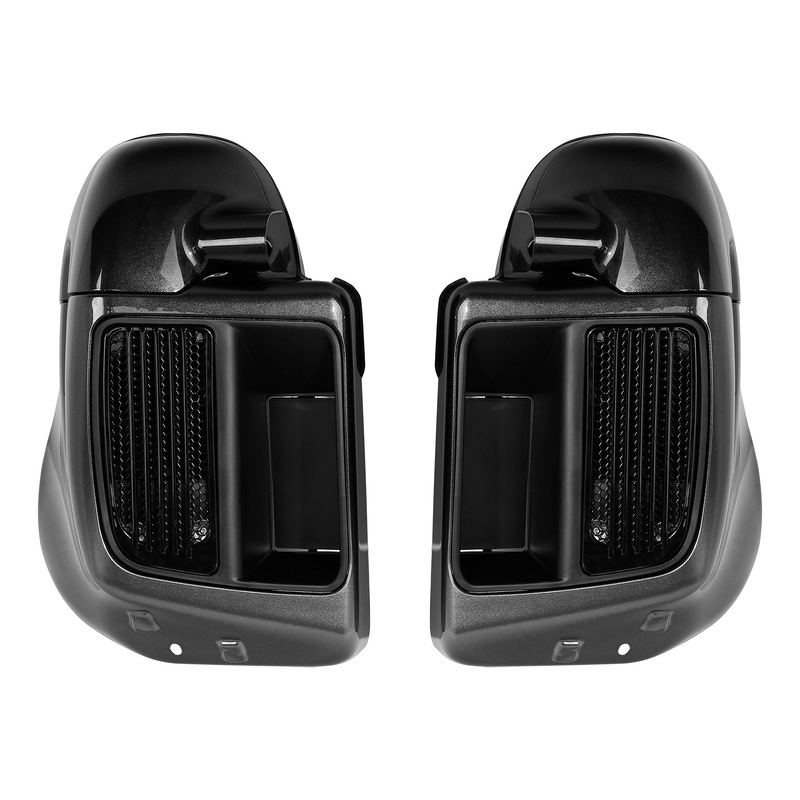 HR3 Black Earth Fade Vented Lower Fairing Kit For Harley Touring Models 2014-2023 (Fits water cooled models)