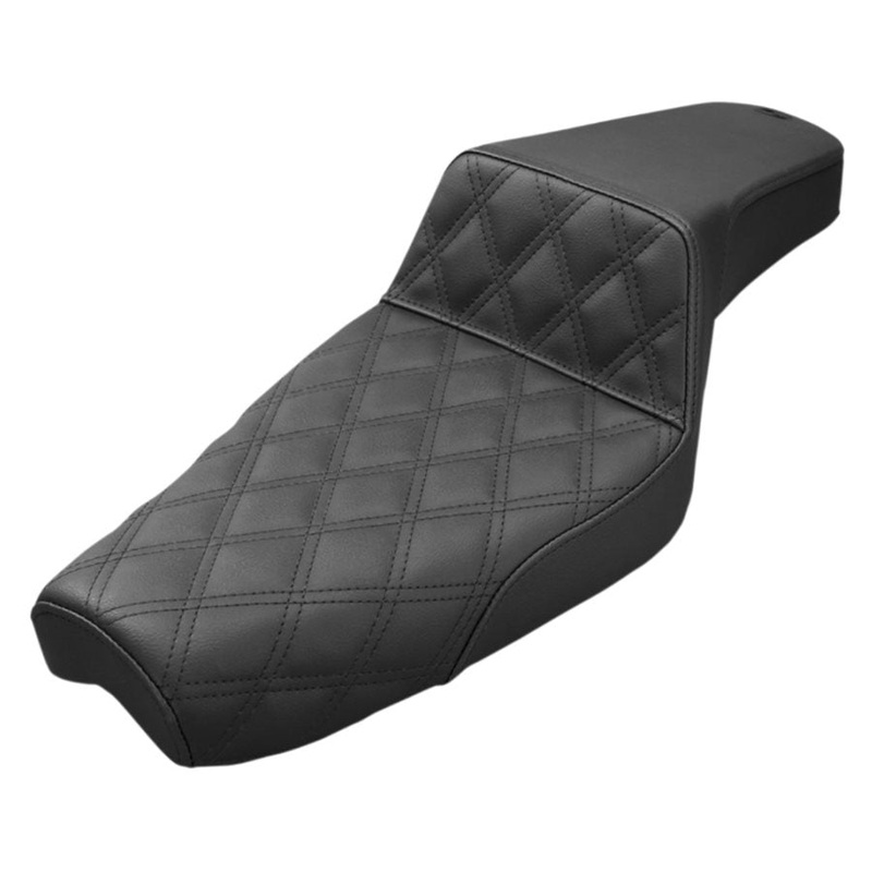 Saddlemen Step-Up Seat  1986-2003 Sportster – Black Front Diamond Stitch