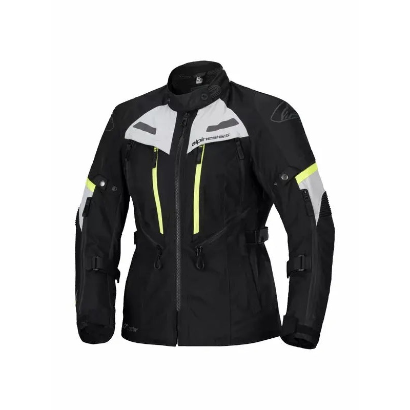 Alpinestars Stella Bogota Pro Drystar Ladies Textile Jacket Black / Fluo Yellow / Grey