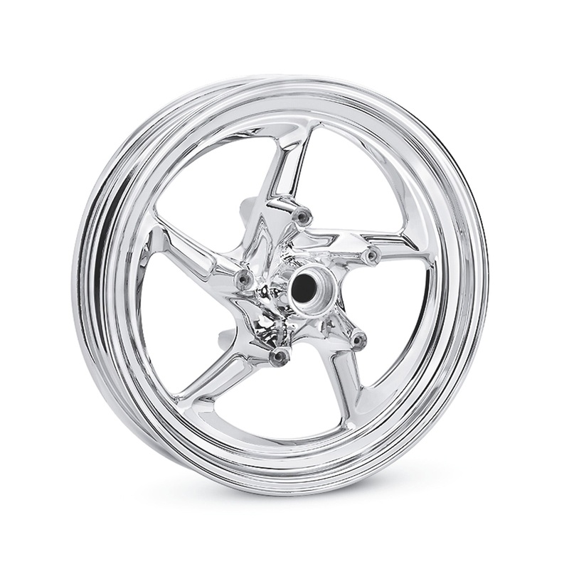Harley Davidson 40802-08 Reaper 17 in. Rear WHEEL, MIRROR REAPER 17X6INCH RR CHROME