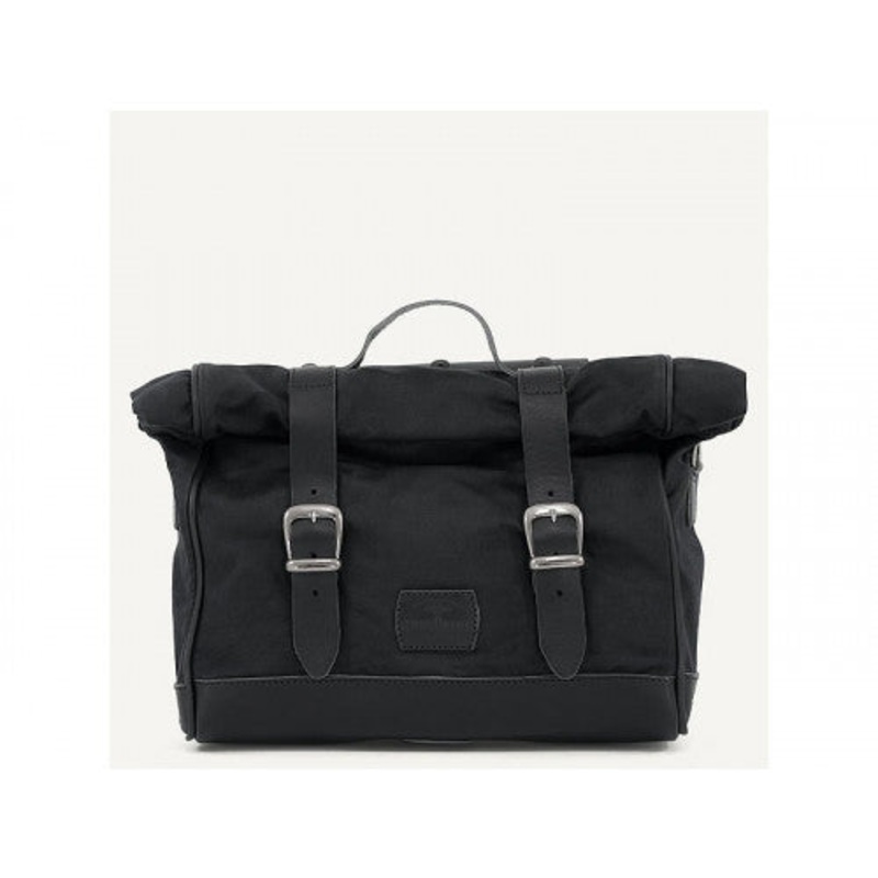 Longride Waxed Canvas LOX Saddlebag Black – 9.5 Liters