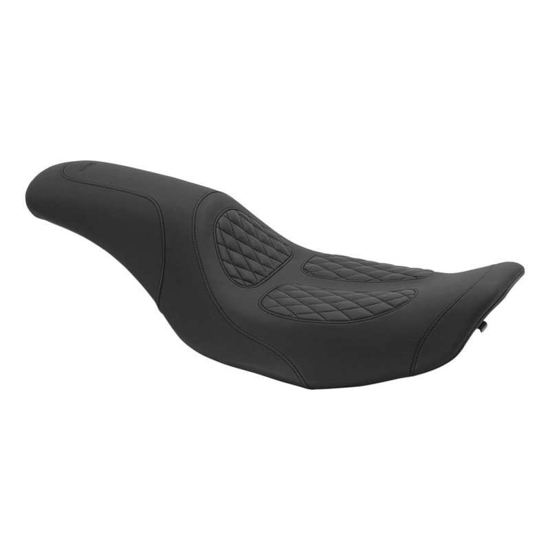 MUSTANG – Dave Perewitz Signature Series Fastback 2-Up Seat – Fastback Perewitz Seat – FLHR ’97-’07