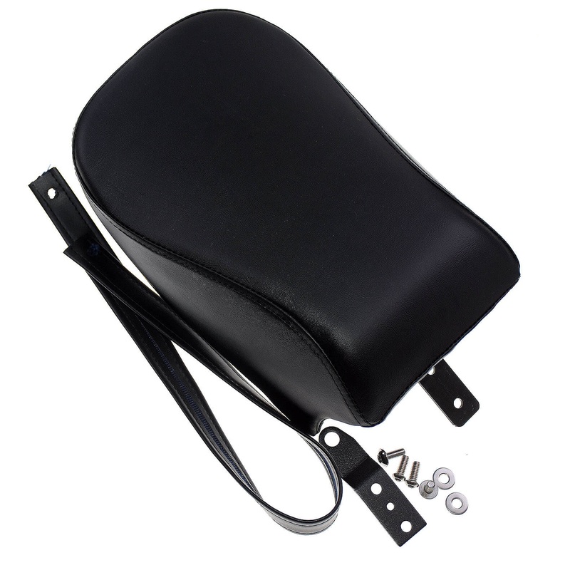 Rear Passenger Pad Seat Cushion Black For Sportster Iron 883 2016-2017 | Mactions