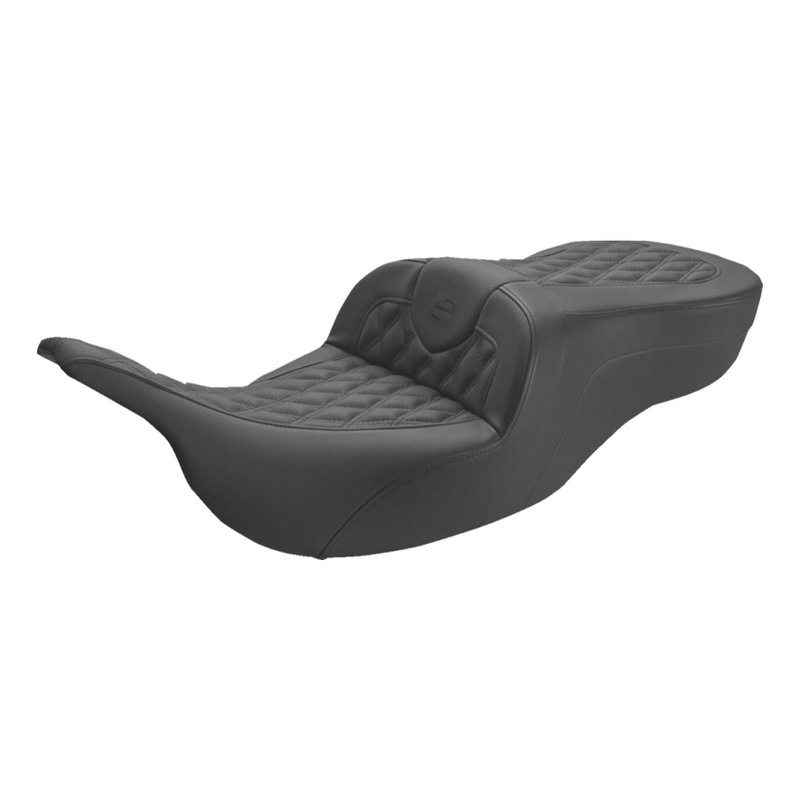 SADDLEMEN – Roadsofa Lattice Stitch Seat – Full Lattice Stitch – without Backrest – FLT/FLH ’97-’07
