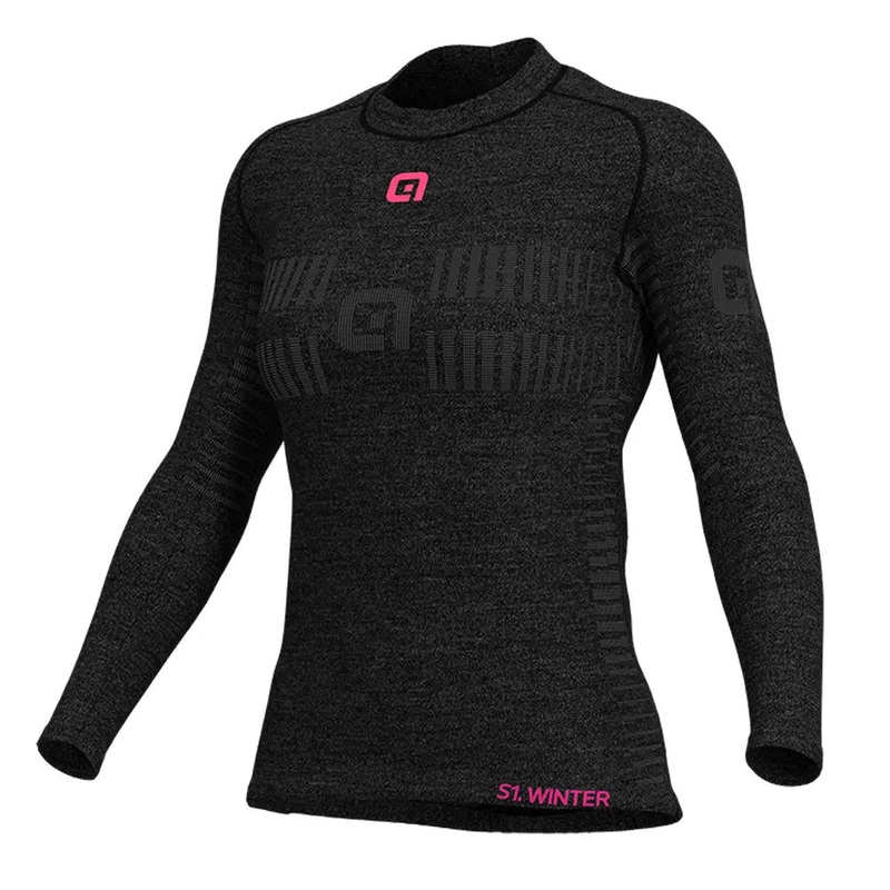 Ale Clothing Ladies Seamless Wool Cycle Base Layer Grey