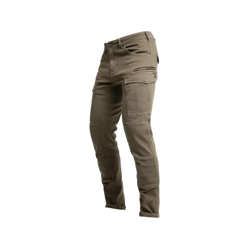 John Doe Defender Mono Slim Cut Cargo Trousers Olive