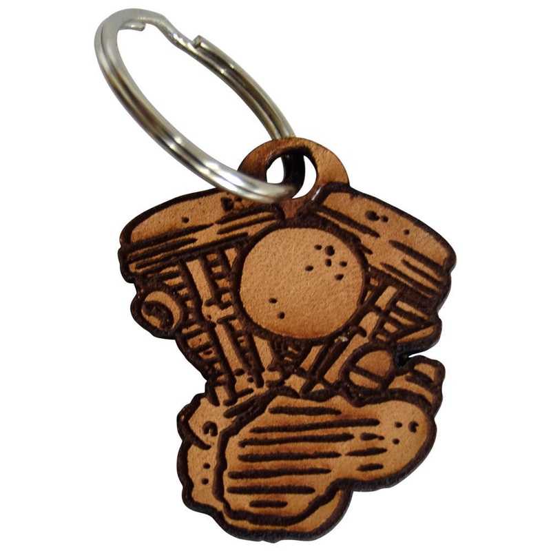 Panhead Keychain – Leather