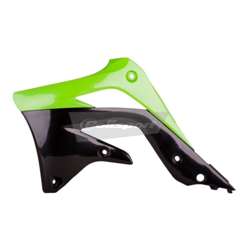 Polisport Radiator Scoops Kawasaki KX450F ’12-’15 Green/Black