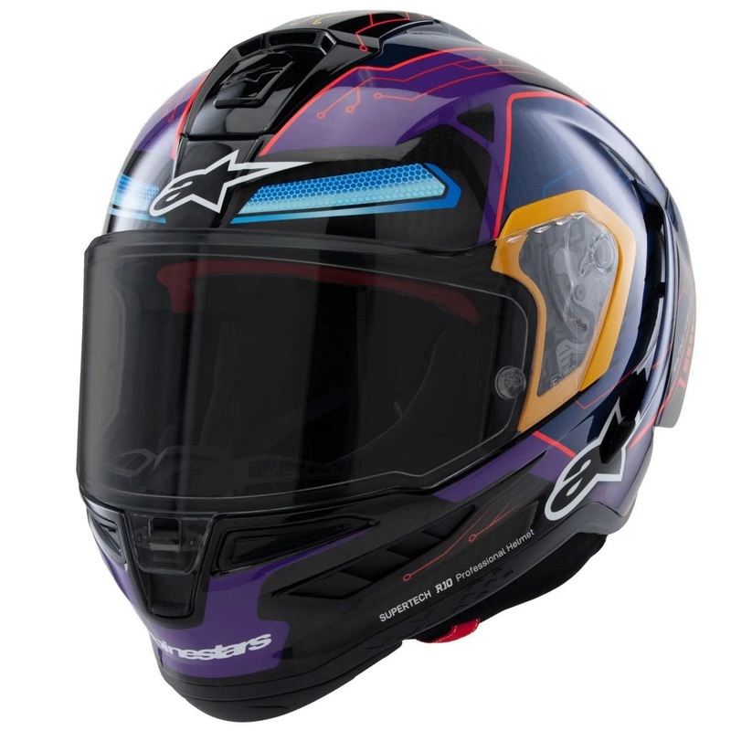 Alpinestars Supertech R10 Martinator R01 Blue / Purple / Gloss Red