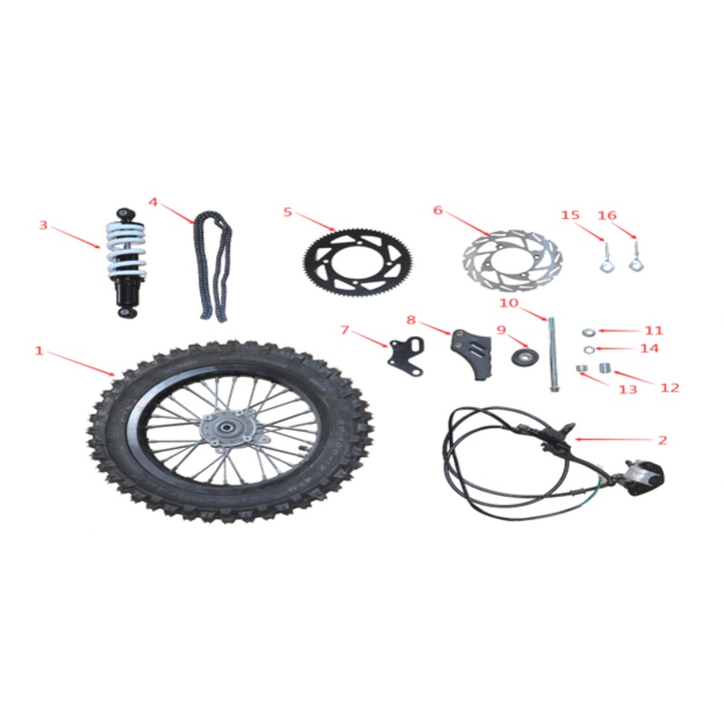 Rear Inner Tube – EV Dirt Bike (1600W & 2500W)