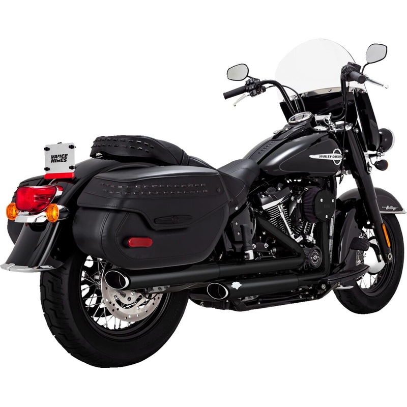 Slip-On Twin Slash 3, Black – 18+ Softail