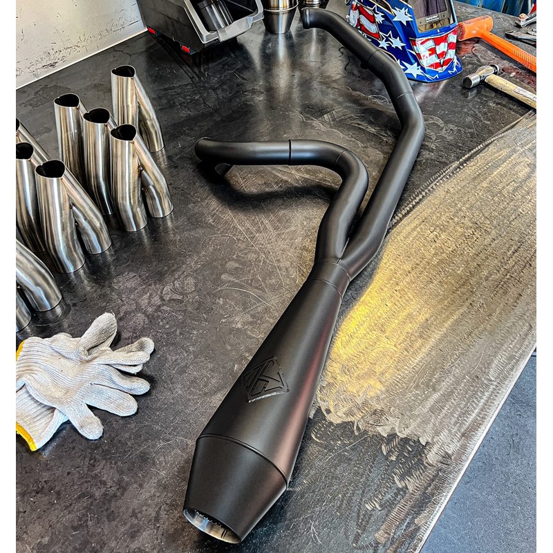 SP Concepts Big Bore Exhaust M8 Softail ST & Sport Glide 2018-Present (black)