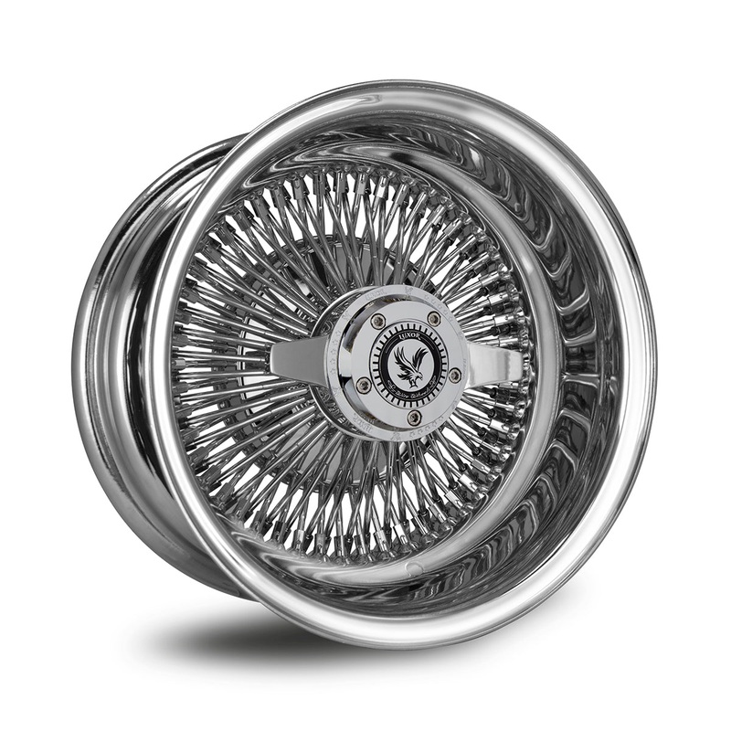 4PCS LUXOR 15X8 WIRE WHEELS CHROME