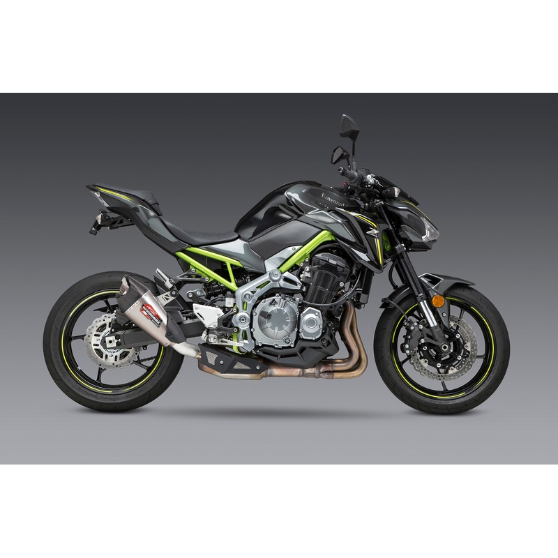 Z900 17-24 AT2 Stainless Slip-On Exhaust, w/ Stainless Muffler