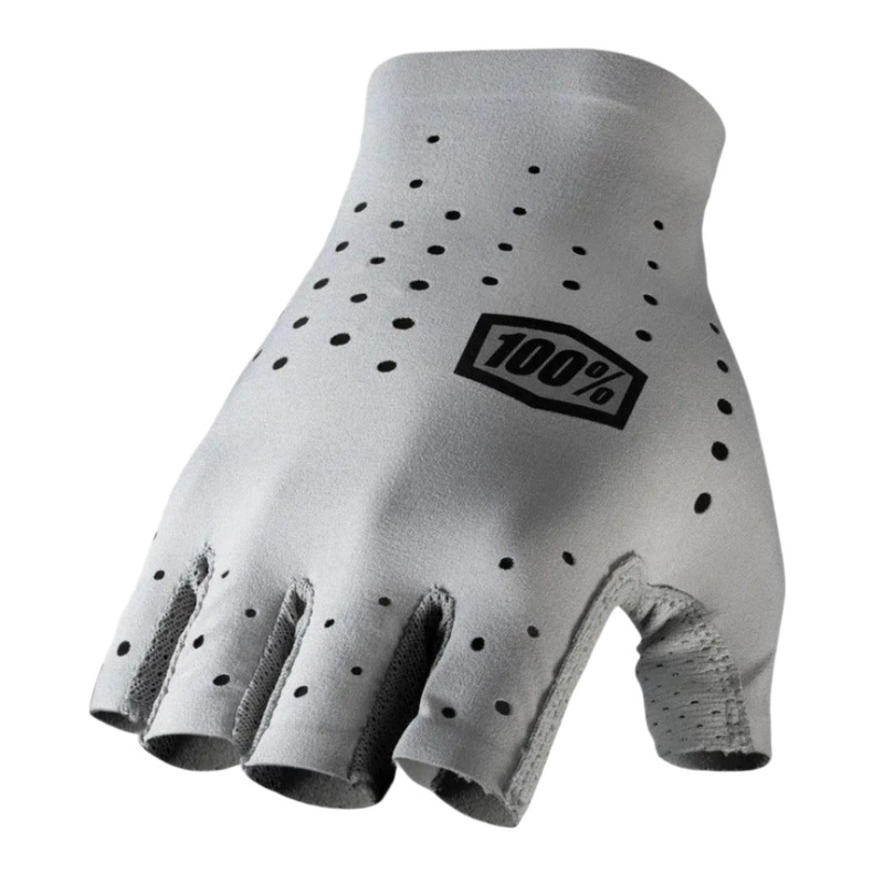100% Sling Short Finger Cycle Gloves Grey