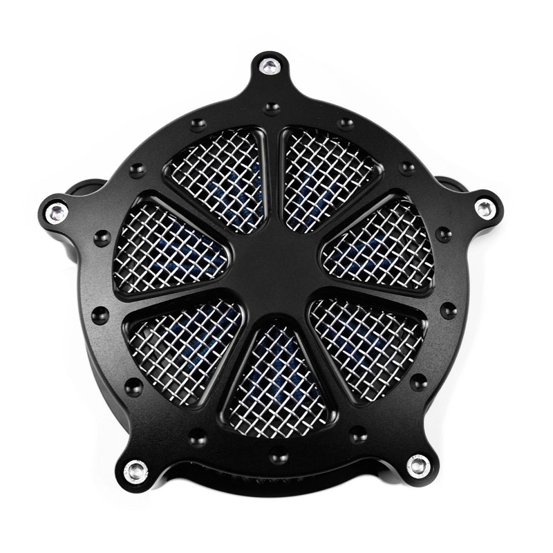 Dots Black Air Filter Blue Cleaner For Harley Touring Trike ’17-’25 Softail ’18-’24