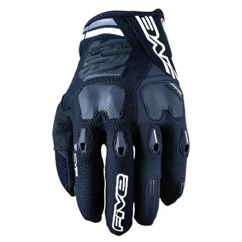 Five E2 Textile Gloves Black