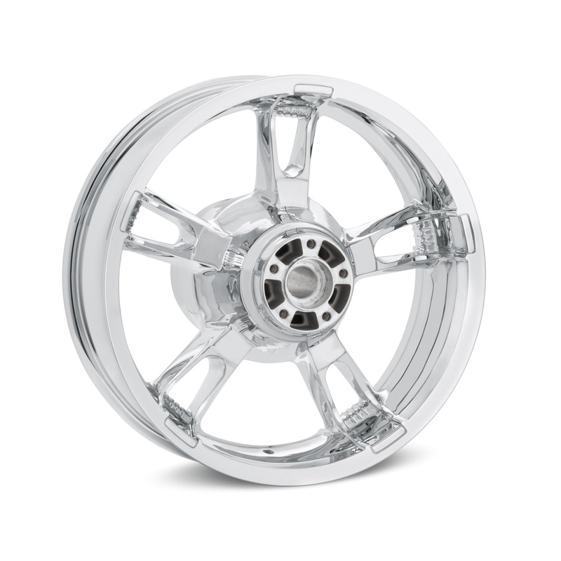 Harley Davidson 40900346 Mirror Chrome Enforcer 16 in. Rear Wheel 16X5 REAR CHROME