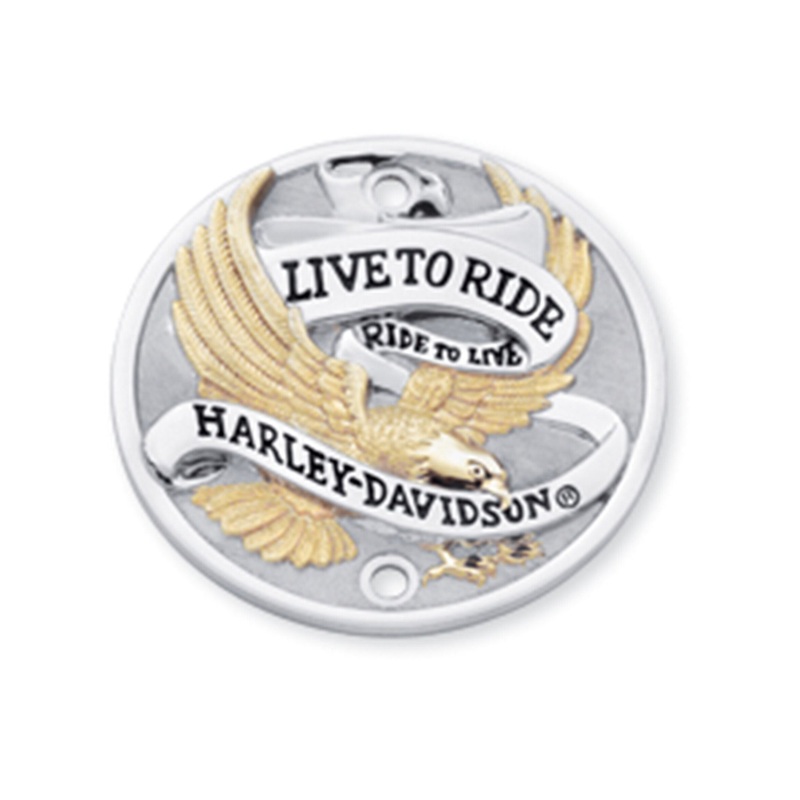 Harley Davidson 32585-90T Live To Ride Timer Cover TIMER COV.VERT,GOLD