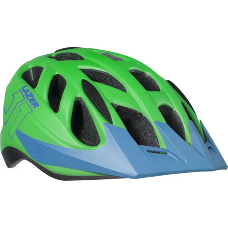 Lazer J1 Youth Cycle Helmet Green / Blue