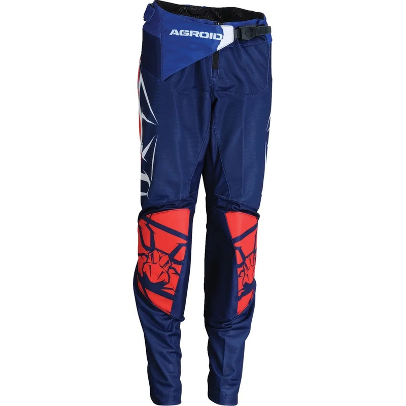 Moose Racing Agroid Youth Mesh Trouser Red / White / Blue