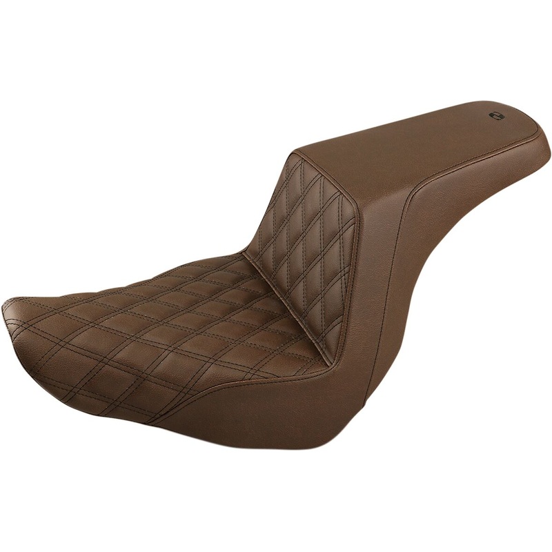 Step Up Front LS Seat, Brown – 18+ Softail (Low Rider FXLR/FXLRS/FXLRST, Sport Glide FLSB)