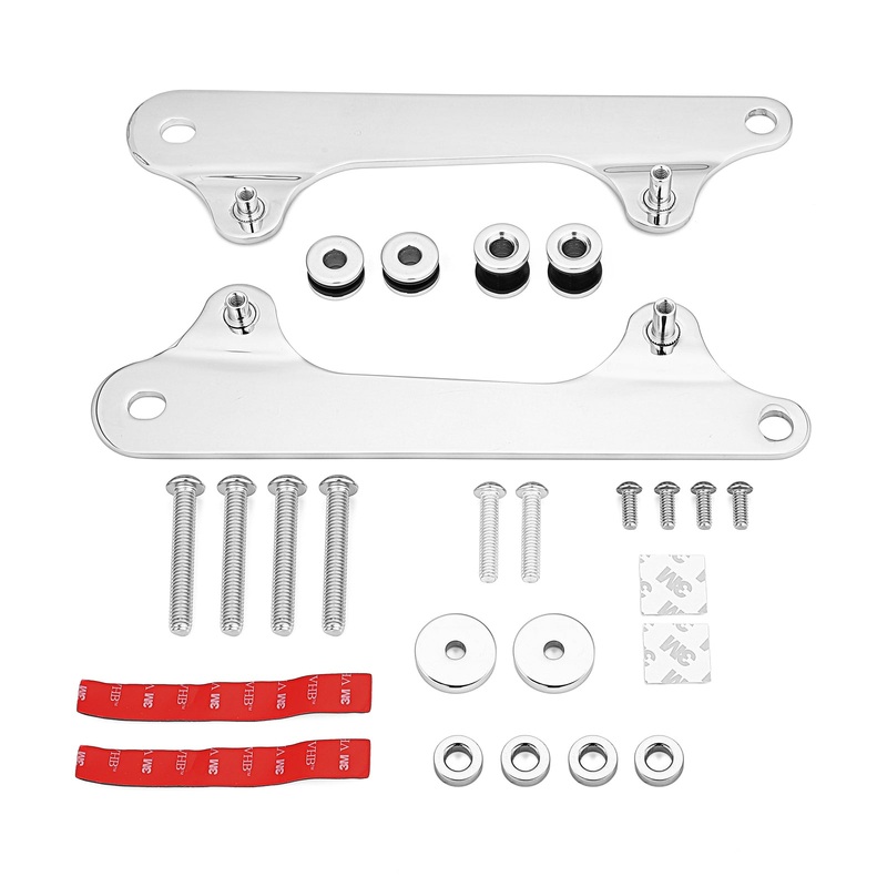 2012-2016 Harley Dyna Switchback FLD Models Chrome Rack Docking Hardware Kit