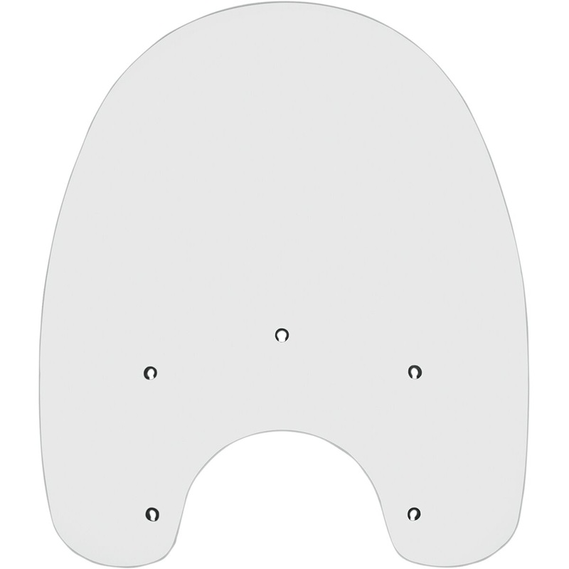 19″ Windshield Standard Replacement Plastic, Clear – 86-17 Softail
