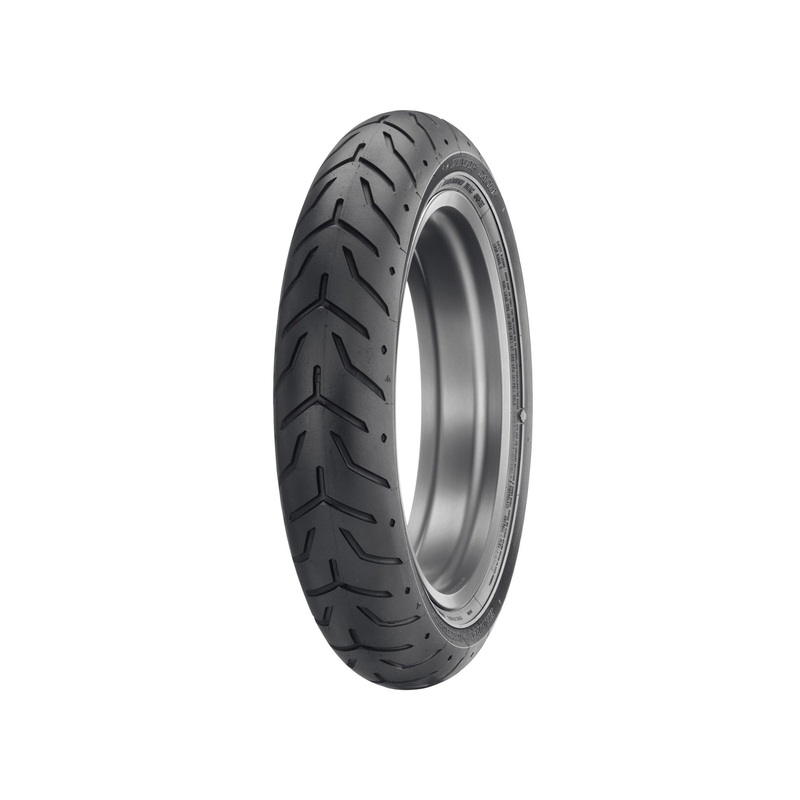 Harley Davidson 43109-09A Dunlop Tire Series – D408F 130/80B17 Blackwall – 17 in. Front TIRE,FR,130/80B17,BW,CO-BRAND