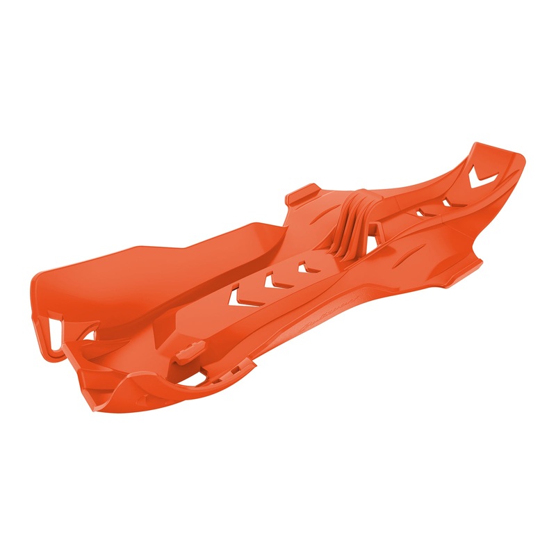 Polisport Fortress Skid Plate with Linkage Cover KTM – Orange