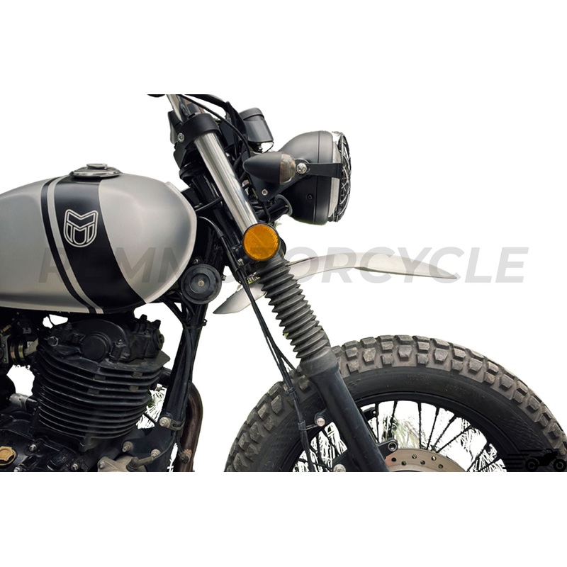 Scrambler Motorcycle aluminium fender with bracket