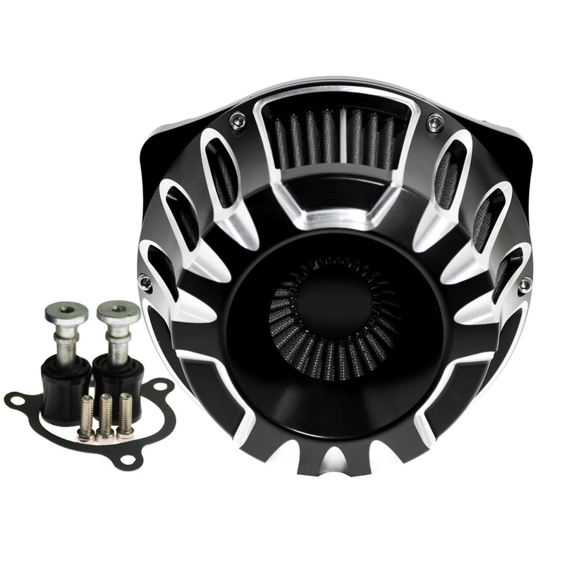 Bullet Style Air Cleaner Gray Intake Filter Fit Harley Touring ’17-’25 Softail ’18-’24 | Mactions