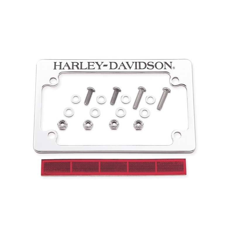 Harley Davidson 60051-01 H-D License Plate Frame KIT, LICENSE PLATE FRAME, 4X7