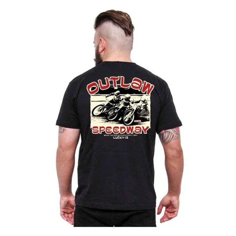 Lucky 13 Outlaw Speedway T-Shirt Black