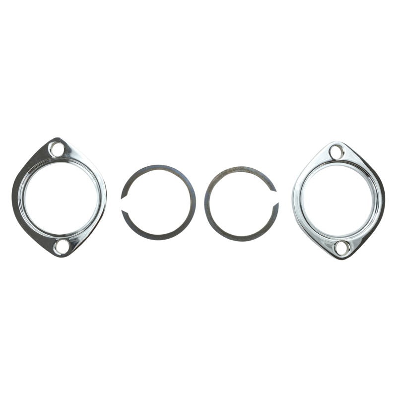 Moto Iron Exhaust Port Flange and Retaining Ring Kit for Harley-Davidson Big Twin and Sportster