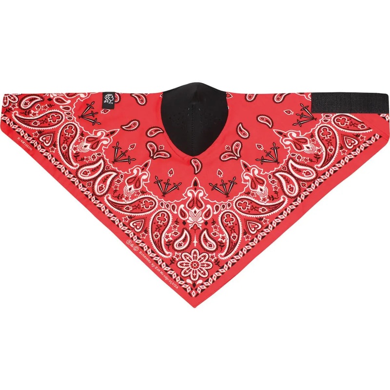 ZAN Headgear Neoprene Cotton Neodanna Red Paisley